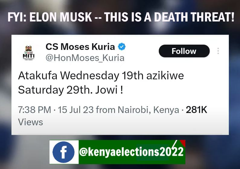 padotnet's tweet photo. @HonMoses_Kuria @RailaOdinga @WilliamsRuto @rigathi @elonmusk @AzimioTv @KenyaKwanza https://t.co/FbZ1tAJGKa