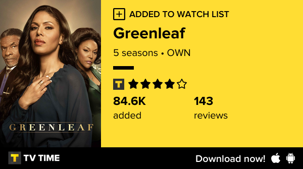 I've just started following Greenleaf tvtime.com/r/2Tjqm #tvtime