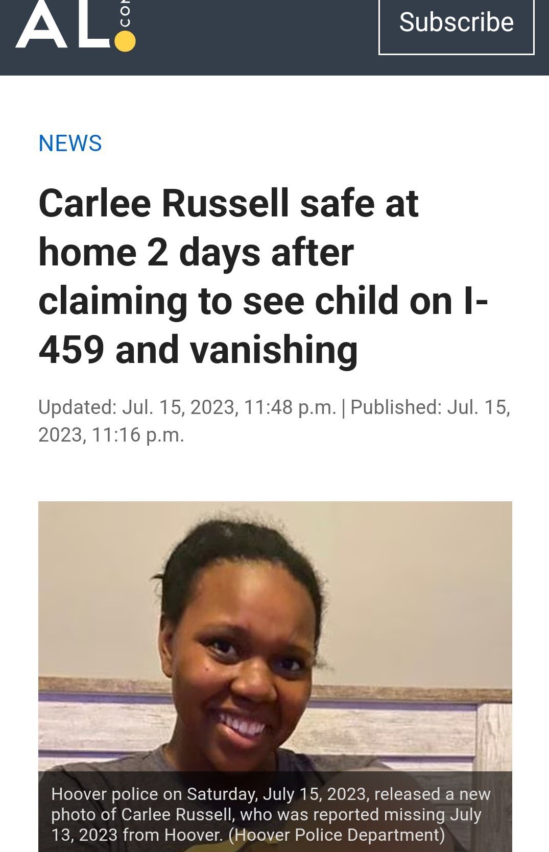 That Guy Shane on Twitter "Carlee Russell, missing just over 48 hours