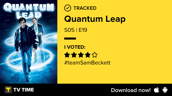 I've just watched episode S05 | E19 of Quantum Leap! #quantumleap  tvtime.com/r/2Tjq4 #tvtime