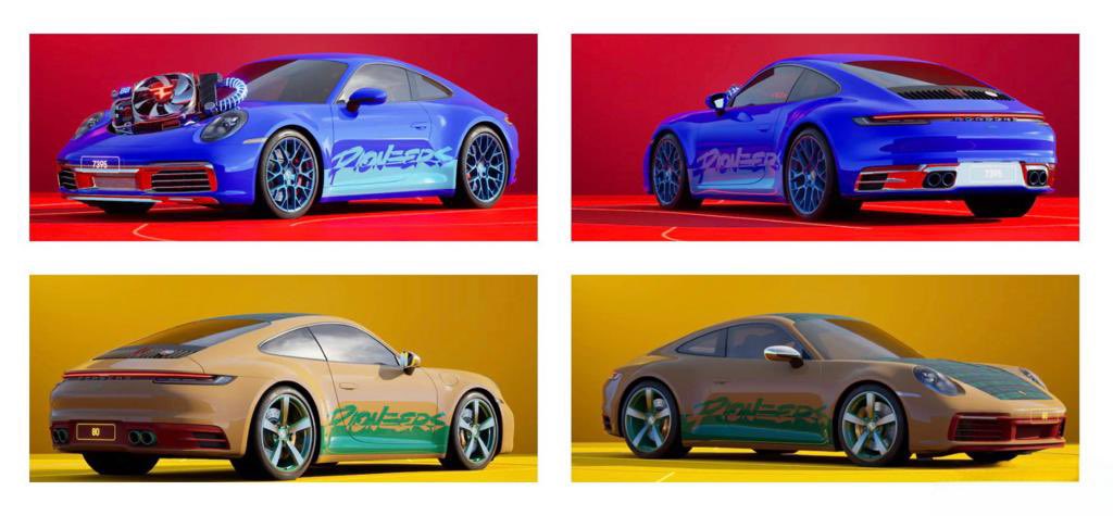 dkukan's tweet photo. There were many milestones in my fascinating web3 journey with Porsche. The virtual 911 drive into a new dimension is completed. Here they are 7395 and 80 returning from the performance &amp; heritage road and finally turning into 3D. Thank you #Porsche #Pioneers #NFT #web3 https://t.co/EhYqSsbnna