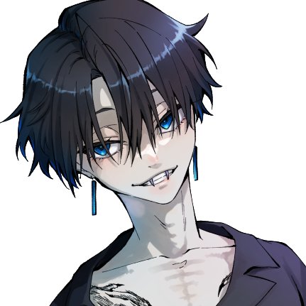 「ヴォルの立ち絵ビフォーアフター見比べ」|秋森　楓のイラスト