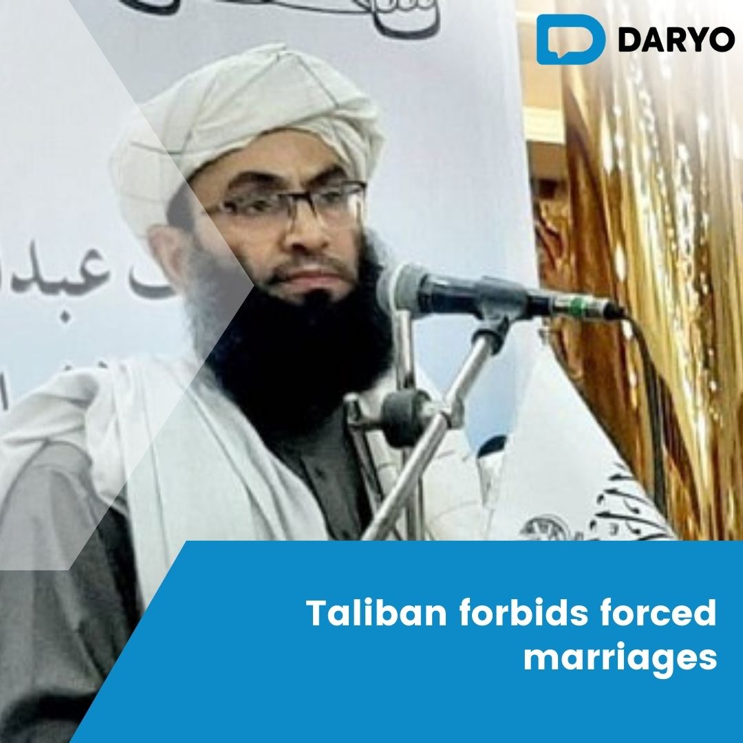 #Taliban forbids forced marriages 

Mohammad Khalid Hanafi, the Minister of Enjoining the Good and Forbidding the Evil, stated that those who force women into marriage or carry out #forcedmarriages will be held accountable, Daryo correspondent reports from #afghanistan.…