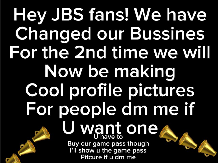 Changing our Bussines for the 2nd time📣📣📣📣 #fyp #announcment #pfp #cool #freepfp #freeprofilepics #freephotos #photograph #epic #epicphotos #JBS #bussines #epicness #coolprofile #nice #coolart #foryou #pictures #art #fans #changing #announcment #juicebox #coolpicture