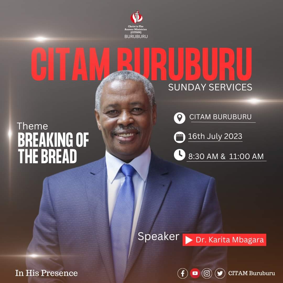 CITAM_BURUBURU's tweet photo. Good morning CITAM Buruburu 🤗,  welcome to church. We hope you have an amazing time in God's presence.

#BreakingOfTheBread #InHisPresence @jessemwai @PurityMurungi @Karitambagara https://t.co/ytE1PWSE23