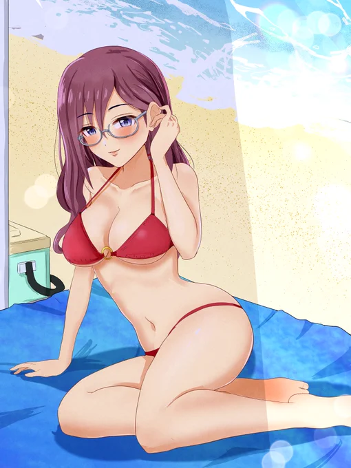 度し難い暑さなのでマキノンと南の島へバカンスにいきたい #八神マキノ