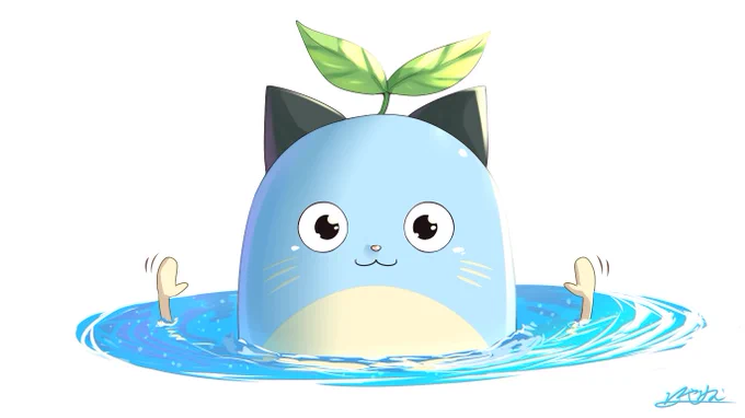 冷やしまめねこ、始めました。 #まめねことレオス #使ってくレオス