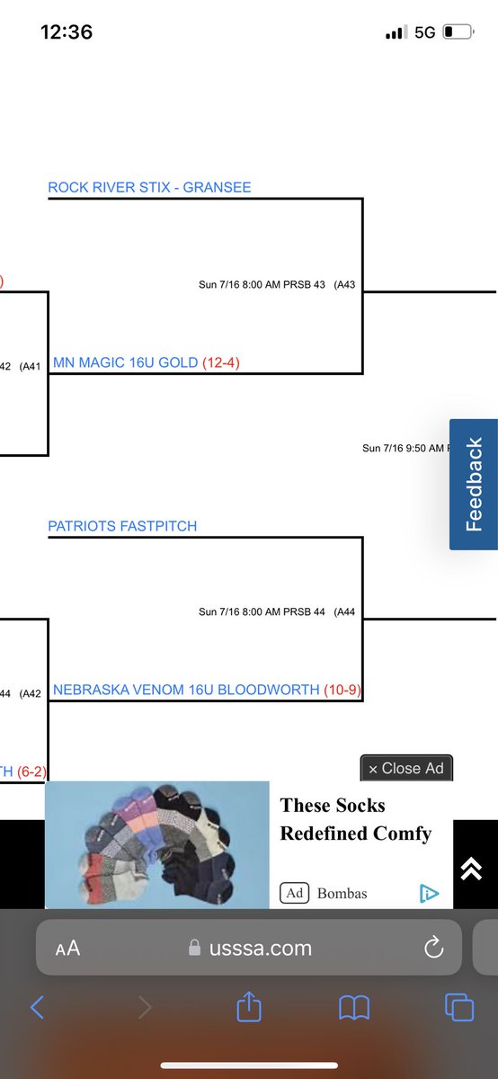 Championship Sunday…1 of 6 teams alive at the USSSA Midwest Nationals. Back at it at 8:00am. #OneTeamAllIn