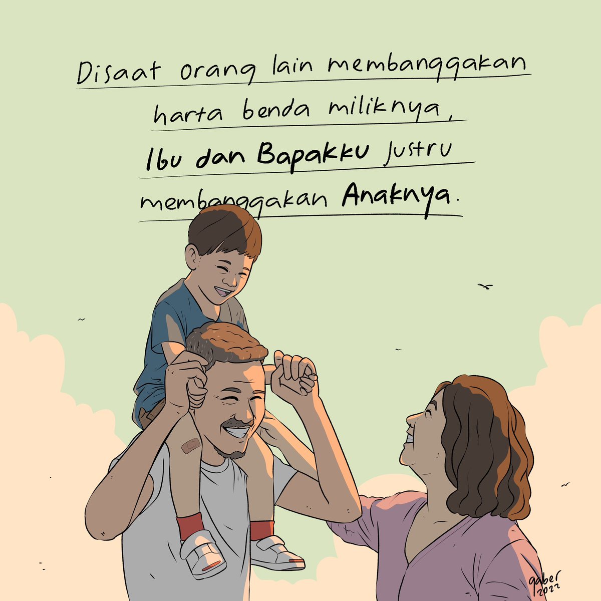 banggaber's tweet photo. Apalagi yang bisa dibanggakan keluarga sederhana.

#banggaber https://t.co/DsX0tmbmV7