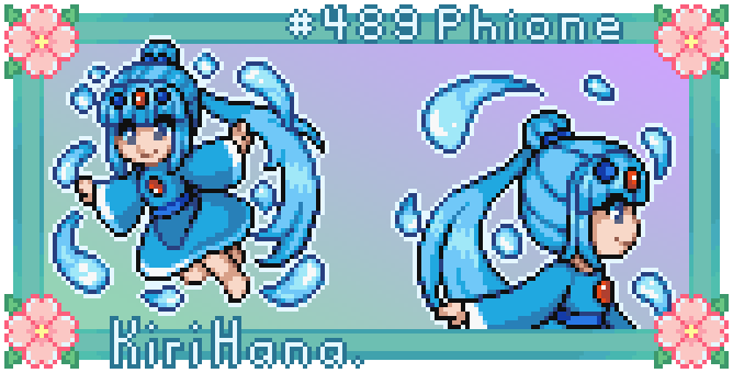 Drawing Pokemon: No. 489 Phione, No. 490 Manaphy 