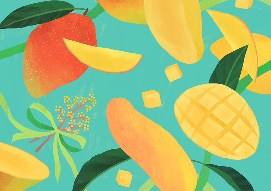 「온브릭스의 과일 패키지 일러스트를 작업했습니다.」|나르のイラスト