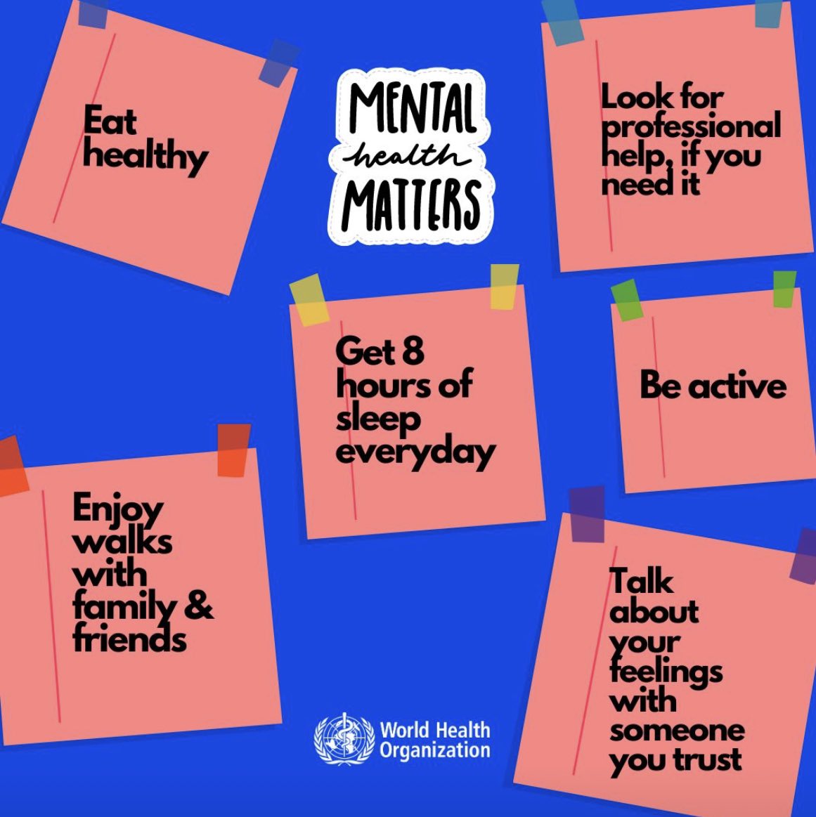 It is okay to take care of yourself first before helping others. 

#MentalHealthMatters