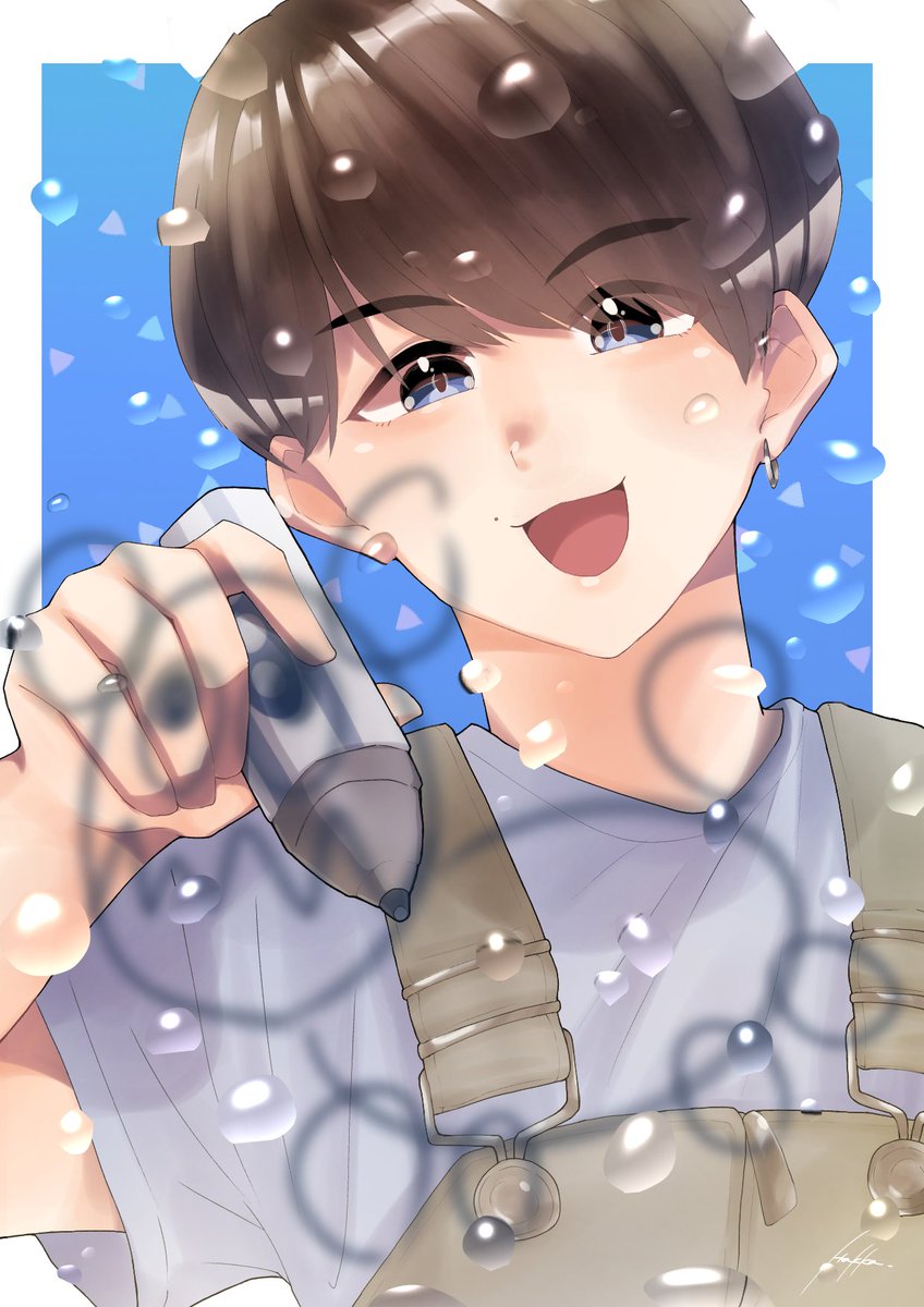 peppermint_r's tweet photo. 今の絵よりアイビス使ってた頃の絵の方がキラキラしてる気がする　アイビスと絵うまうまペンはいいぞ〜✌️ https://t.co/wRymTRNk6V