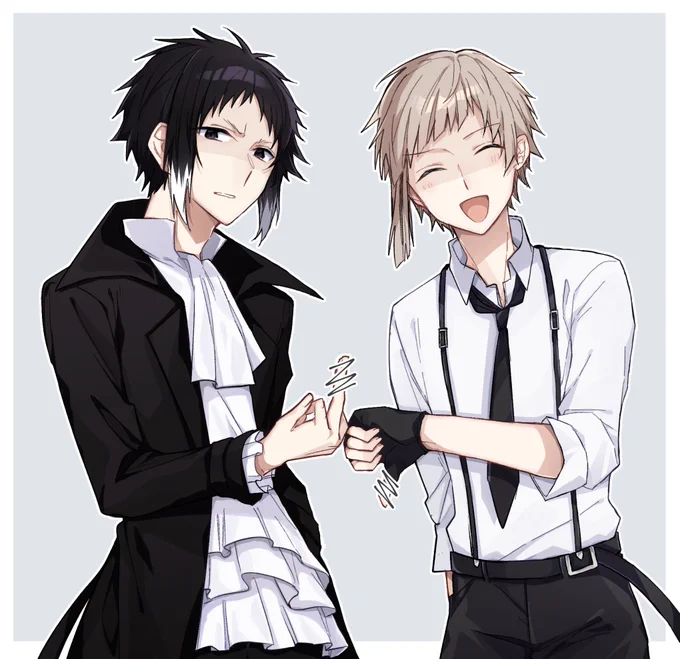 てとむぎさんとハート作る(?)芥敦キメラ合作で遊んでもらってかわちい学スト芥敦頂いた😭✨
芥・敦左半身…てとむぎさん
芥・芥右半身…タカノ 