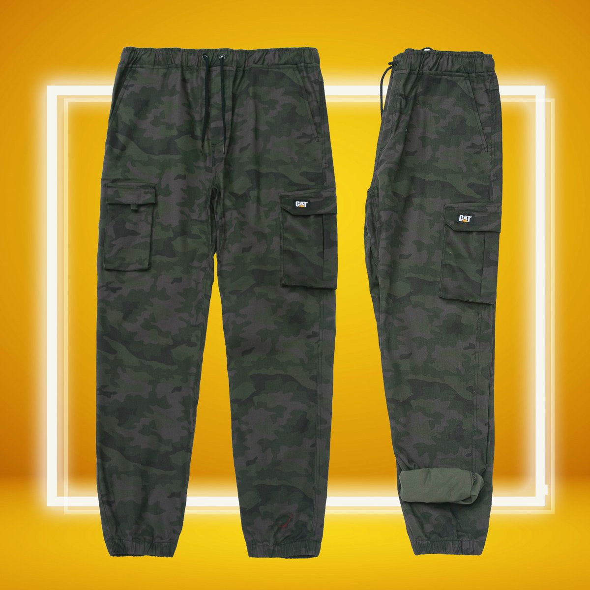 Embrace utility and style with the Utility Tie Waist Cargo Jogger. These versatile pants offer a modern twist to the classic cargo design, perfect for the fashion-forward individual. bit.ly/3VWlkHD #catfootwearsa #footwear #fashion #streetstyle#apparel #catapparel