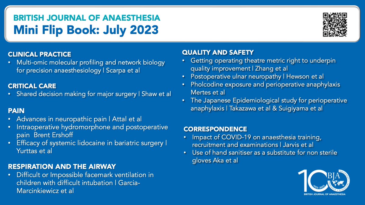Bja British Journal Of Anaesthesia British Journal of Anaesthesia on Twitter: "FREE TO VIEW Check out the