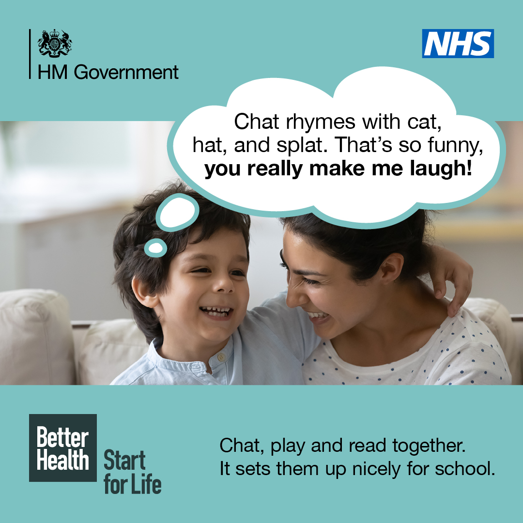 healthybrum's tweet photo. Every chat you have with your child helps them develop their social skills, so they can make friends more easily.
Get simple ideas to help get them talking: https://t.co/Rzfcs5gDRc
#ChatPlayRead https://t.co/KvxwgV5KYK
