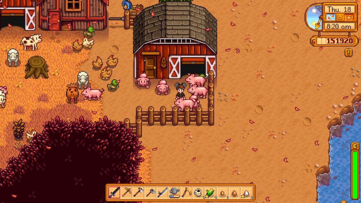 chilling w my homies (my eight baby pigs named after dallas stars) #StardewValley #NintendoSwitch https://t.co/Vbq6NOXKz0