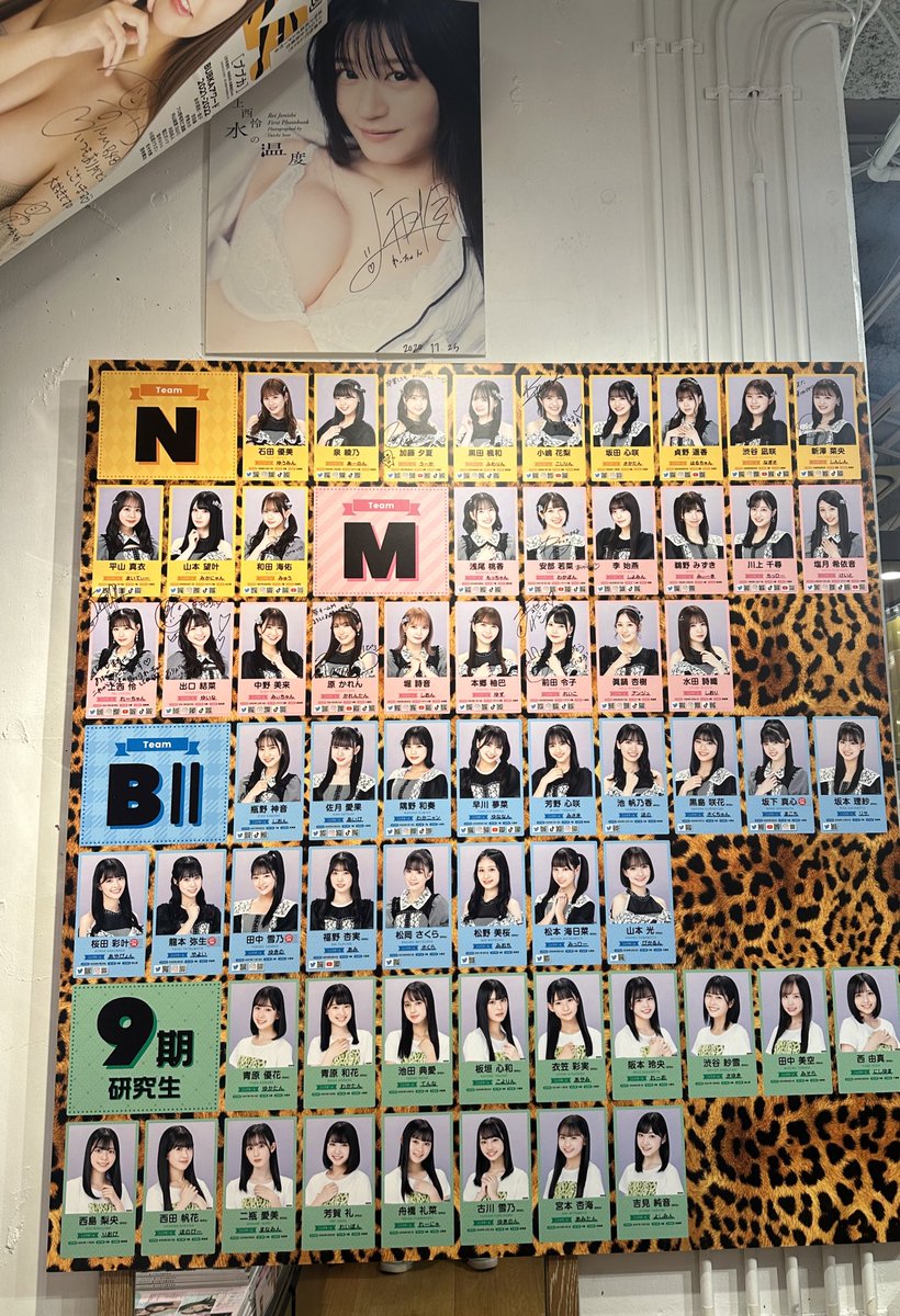 nm43828263's tweet photo. 聖地すごい!!!!!
きゃあ〜!!!!!
みんなかわいいよ〜!!!!!
れーちゃん、わかぽんの写真集にも、ちっひーや花梨ちゃんたちのパネルにもドキドキ😆💕
みんなのサインやコメント見られるのも嬉しい☺️✨✨
#TSUTAYAEBISUBASHI
#NMB48
#NMB13
#上西怜
#安部若菜 https://t.co/sCZzlvXpxd