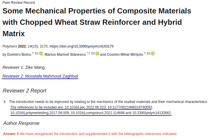 wool_yeah's tweet photo. A texbook case of coercive citation manipulation means, by a certain scholar from the University of Queensland. There are much more stuff like this in @MDPIOpenAccess journals, literally dozens in 2H 2022.
Similar papers from 2023 exist, but the reviews are closed. https://t.co/KibgvxQyXo