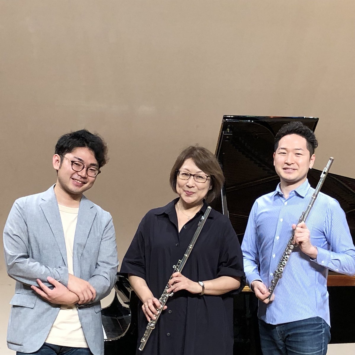 TakumiN_piano's tweet photo. 前日リハーサルしてきました!
明日はフルートのスーパースターたちの集いに混ぜていただきます!
当日券もわずかながらあるようですので、#長野市芸術館 へ是非〜♪
#ensembleNOVA #小林美香 #神田勇哉 https://t.co/WMnOwPofAF