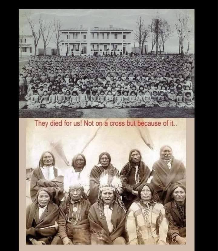 SpottedElk7's tweet photo. Our Children died so that you can Tell others about YOUR rights n freedom!! 
#boyswithbraids 
#everychildmatters https://t.co/0KZisv26ID