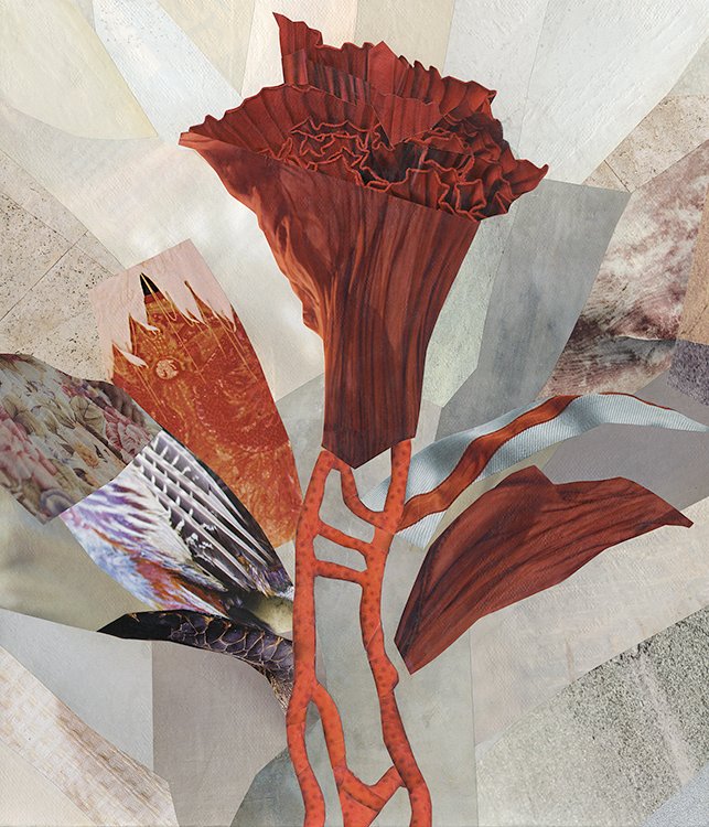 GM dear artlovers🖤 

🚨New drop!! 
➕«Flower №5» | collage on canvas | 38 fragments of glossy magazines | 2022
➕10 editions  
➕bit.ly/3ruZMrc

#NFTdrop #nftcollector #collage