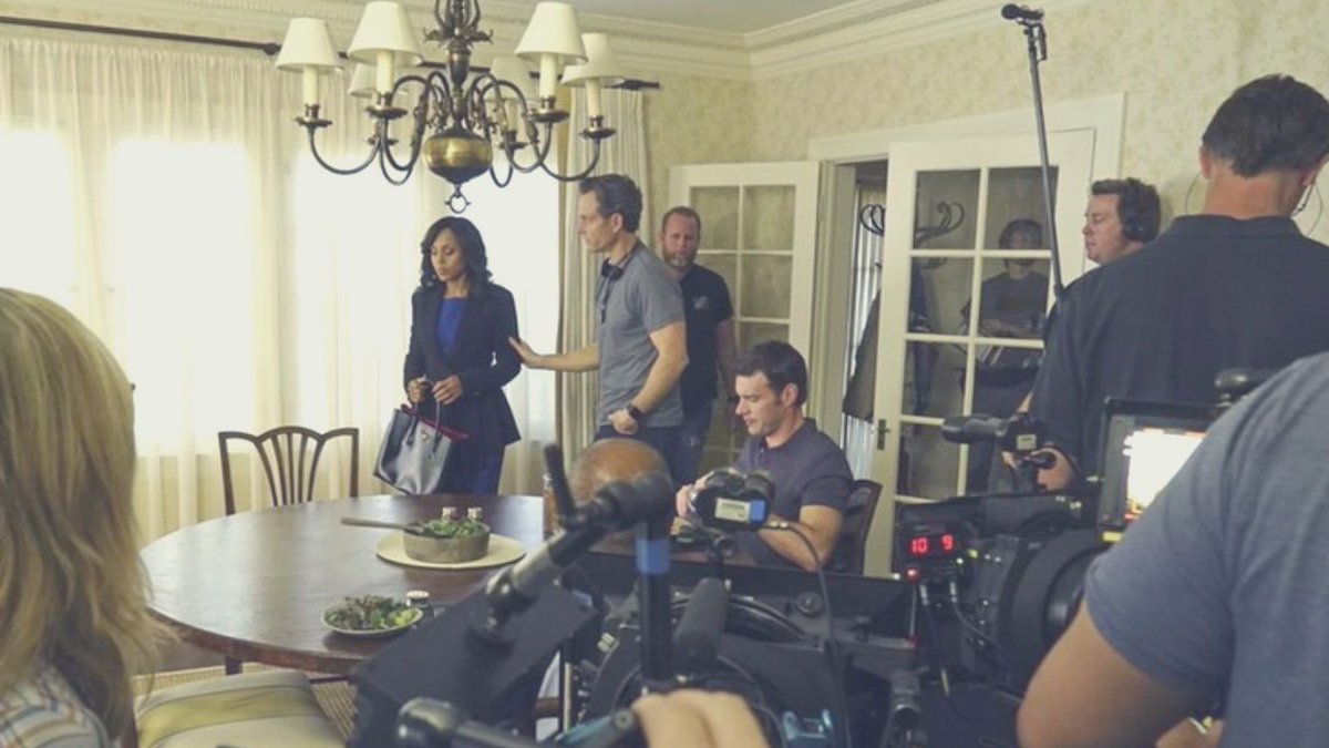 Behind the scenes. #olitz #scandal #booandbae #myloves #tonygoldwyn #kerrywashington