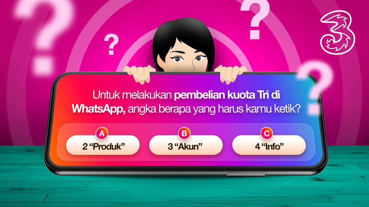 🥰It's Quiz Time🥰
Jangan lupa buat ikutan &amp; dapetin hadiah PULSA GRATIS dengan total 1 Juta Rupiah gaes!  

Caranya:  
1. Follow akun Twitter  <a href="/3CareIndonesia/">3Care Indonesia</a> 
2. RT &amp; Like postingan ini    
3. Mention 3 temen kamu buat ikutan kuis bareng 
4. Komen dan hastag  #TriMantabBanget
