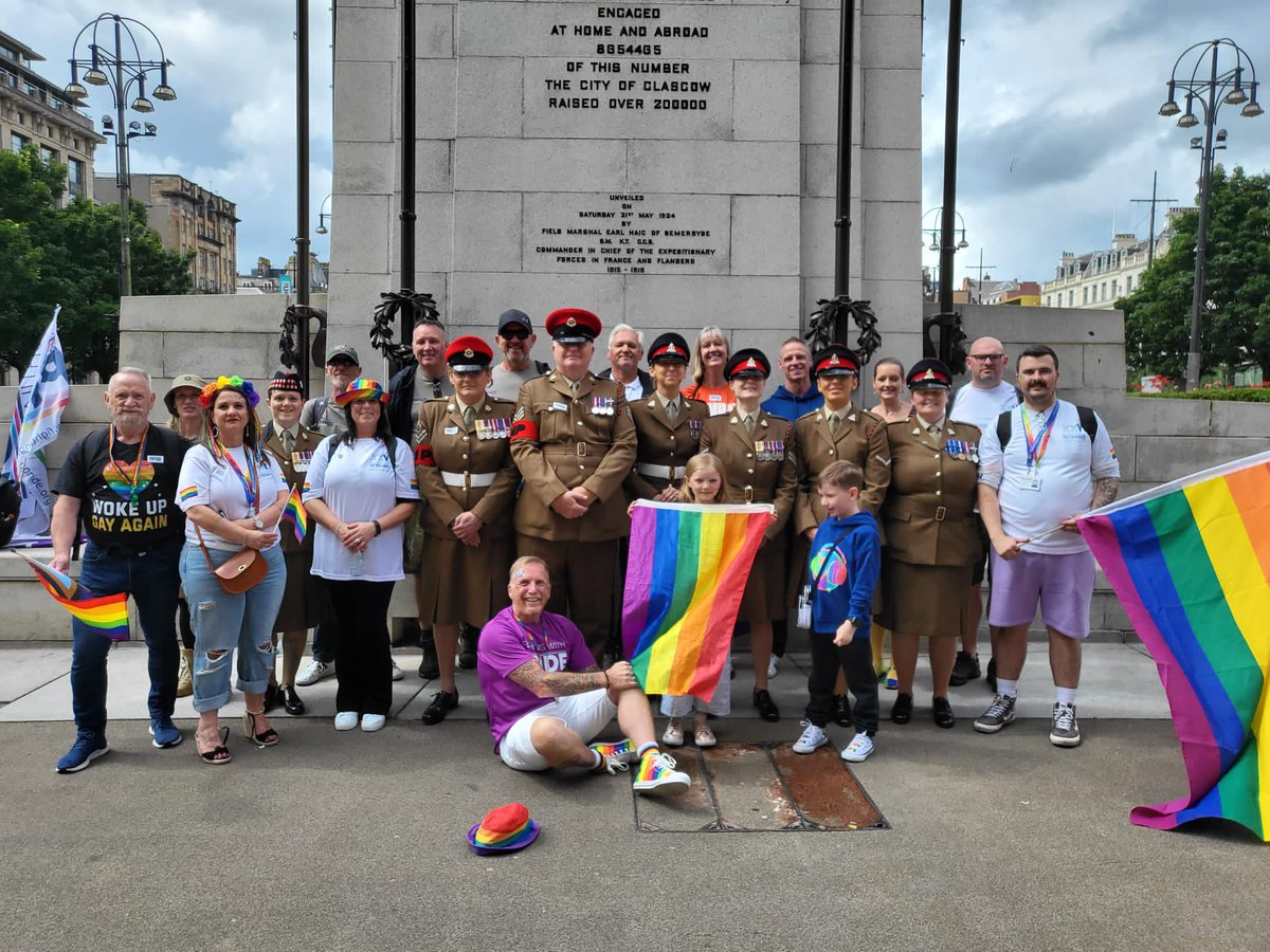 Thank you <a href="/MardiGla/">Glasgow's Pride</a> for yet another amazing #Pride2023 
The amount of people in one day was astonishing. Here’s to 2024 from the Armed Forces Scotland 🏳️‍🌈🏳️‍⚧️ 

m.facebook.com/story.php?stor…