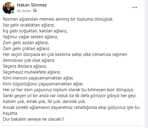 HakansonmezPUIS's tweet photo. AĞLADIKÇA....

224 ZAM
Mehmet Şimşek
ALLAH BELANIZI VERSİN
Berat Albayrak
Süleyman Soylu
Seyyanen
Misvak
Türkiye Yüzyılı
Gece
50 TL'lik https://t.co/15ocqdsD8Y