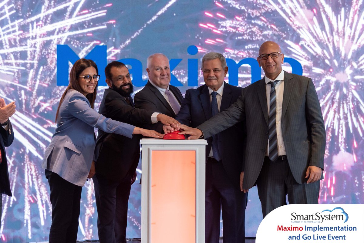 smartsystemeg's tweet image. The Go Live moments from the IBM Maximo Implementation & Go Live Event, where the leaders gathered to celebrate the reaching of the Go Live phase after the spectacular work done throughout the project.
#smartsystem #IBM #Maximo #Events #assetmanagement #sustainability #Egypt