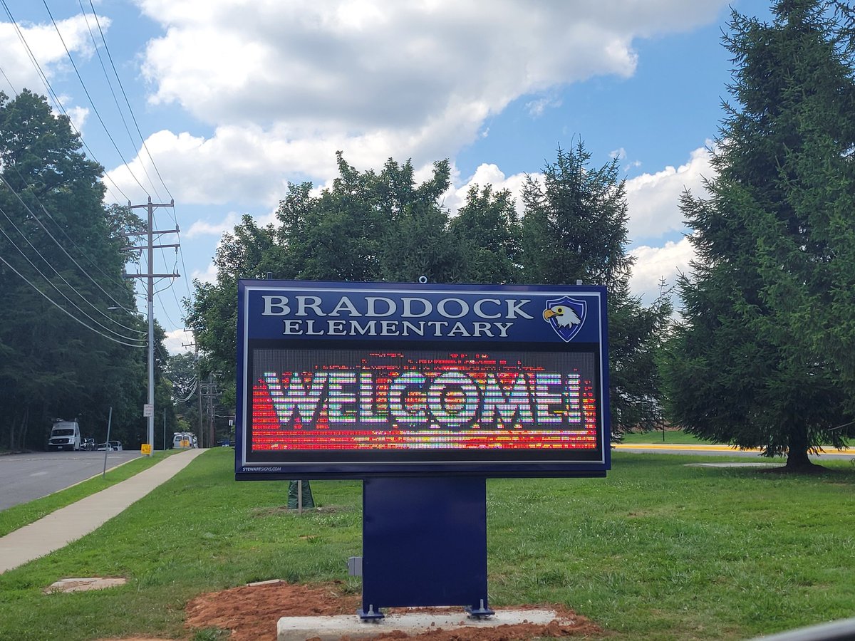 BraddockElem's tweet image. Our NEW Marquee has arrived! One of the Final finishing touches marking The End of Renovation!   The 2023-2024 School Year will truly be &quot;A Brand New Beginning!&quot; 🤗🎉🎊🦅💙😆