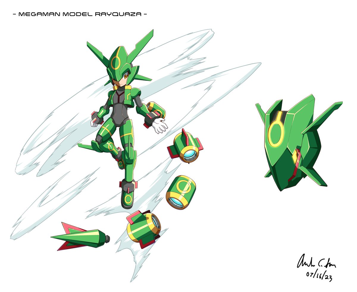 Megaman Model Rayquaza And the Hoenn Weather trio models are
