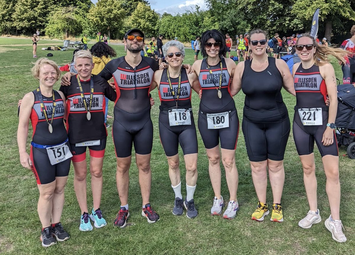 WillesdenTri's tweet photo. WTC @Windrushtriclub Aquathlon this morning!
Thank you, Windrush and kudos to all of our aquathletes, especially Ellen Kerr and Laura Garwin- 3rd in their respective AGs ❤️
#swimrun #gowtc #willesdentriclub #windrushtri https://t.co/apg39E0fC0