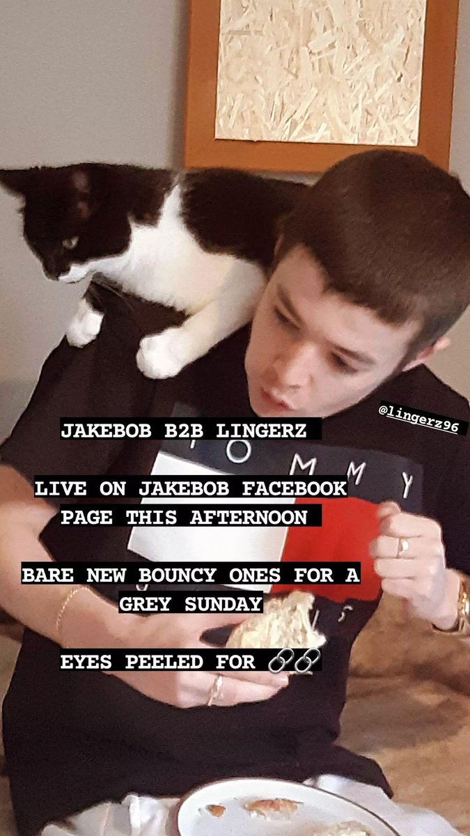 Lingerz and myself rolling b2b today - loads of dubstep/ukg/bouncy bits in the bag. Get locked via Jakebob FB page this afternoon - eyes peeled for the 🔗🔗