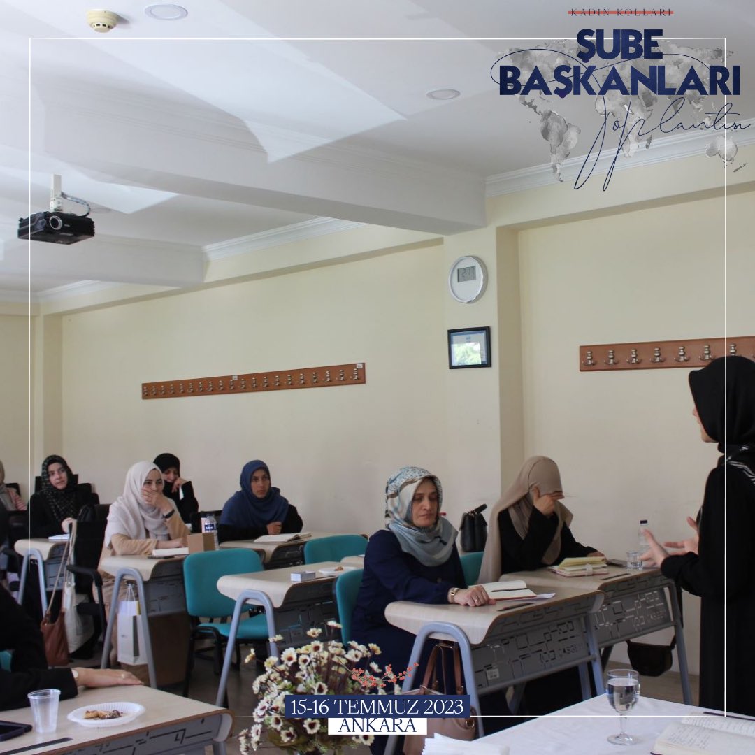 Ankara'da gerçekleşen Şube Başkanları Toplantımızda Zeynep Enez Hanımefendi eğitimlerini gerçekleştirdi. Şube Başkanları Toplantısı 🗓️ 15 - 16 Temmuz 📍Ankara - Çasgem
