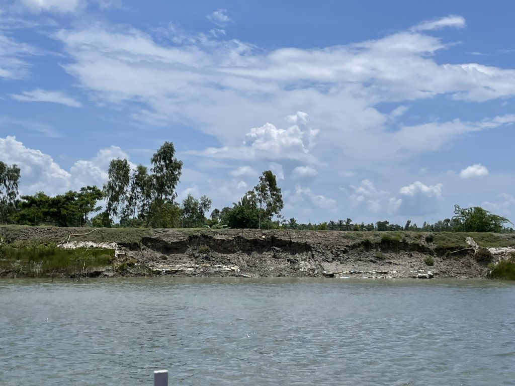 rajibshaw's tweet image. #embankment damages in #sundarban