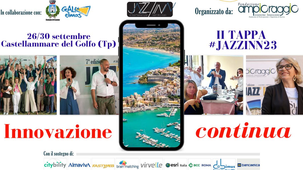 Il 'ponte' dell'innovazione, la seconda tappa di #jazzinn23 in Sicilia shorturl.at/brvz8
#openinnovation #sicilia #coesione #svilupposostenibile @OpenCoesione @Invitalia @regionesicilia @AnsaSicilia @TgrRaiSicilia @flavia_marzano @Infratel_Italia @bancaetica @AgidGov