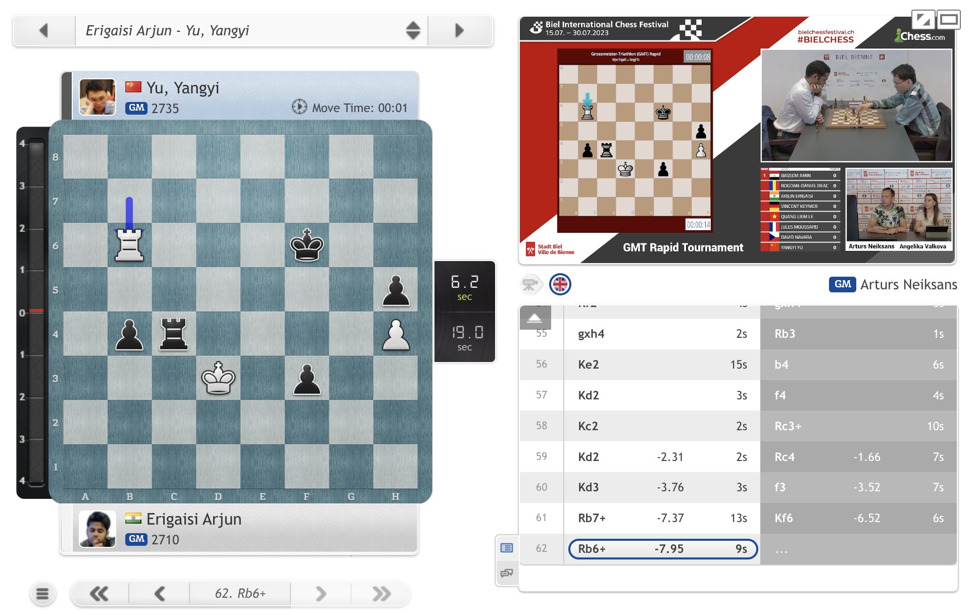 chess24.com on X: The main #BielChess event has begun, with 7 rounds of  rapid chess today!  #c24live   / X