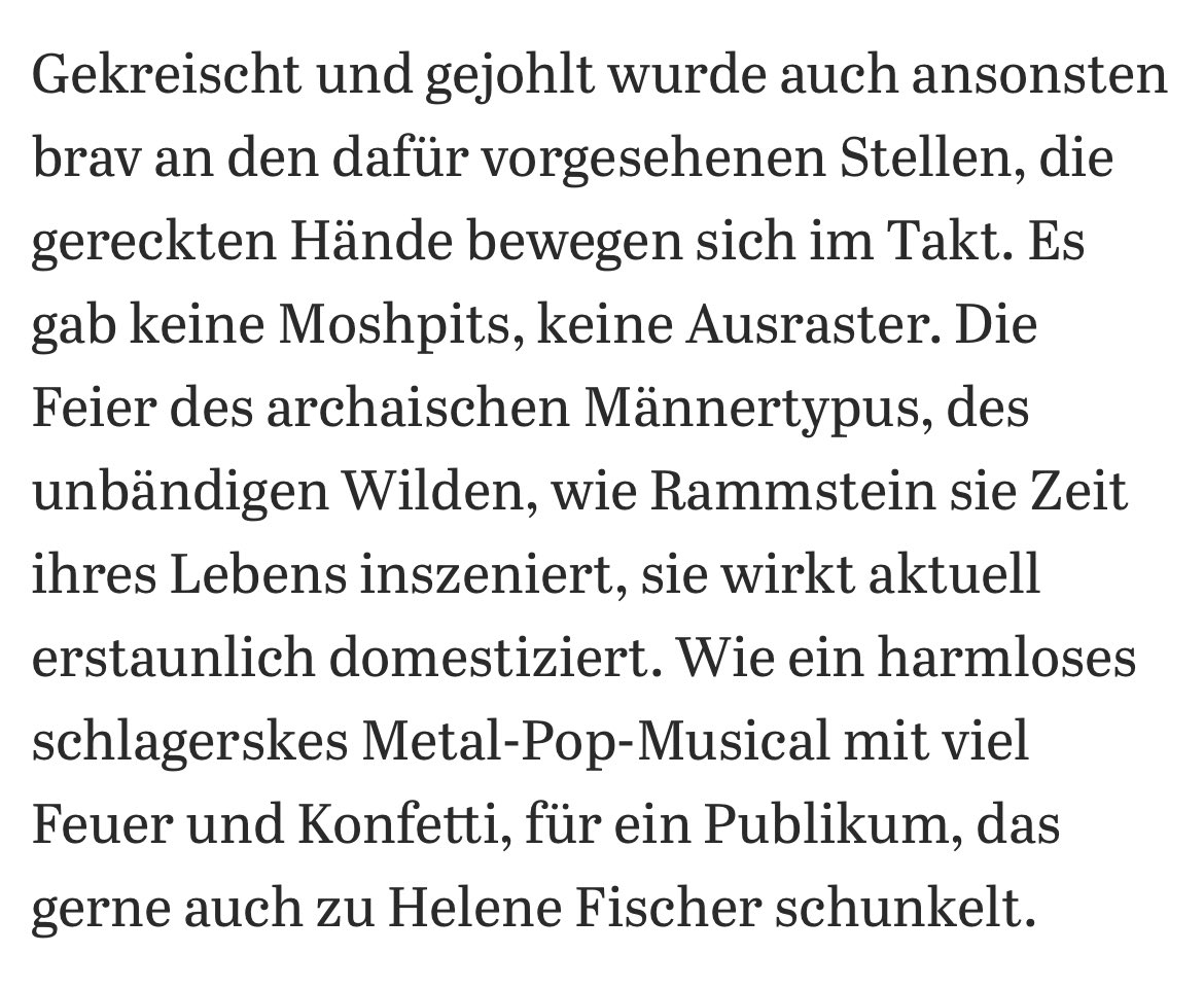 Bastian_Laduga's tweet photo. #Rammstein mit 1. Konzert in #Berlin. Kollegin @SilviSilko vom @Tagesspiegel war dort. 

Ich feiere die Kollegin für ihren Text, vor allem für diesen Abschnitt: https://t.co/Tm0DRhbe7K