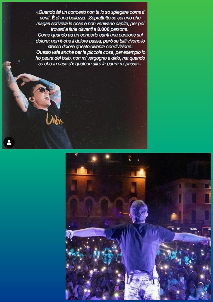 tiziana_terra's tweet photo. La potenza della musica...condividere le stesse emozioni sopra o sotto un palco🔥 #IlVeroUltimo #sangiovann1 https://t.co/HzfVLDAorV
