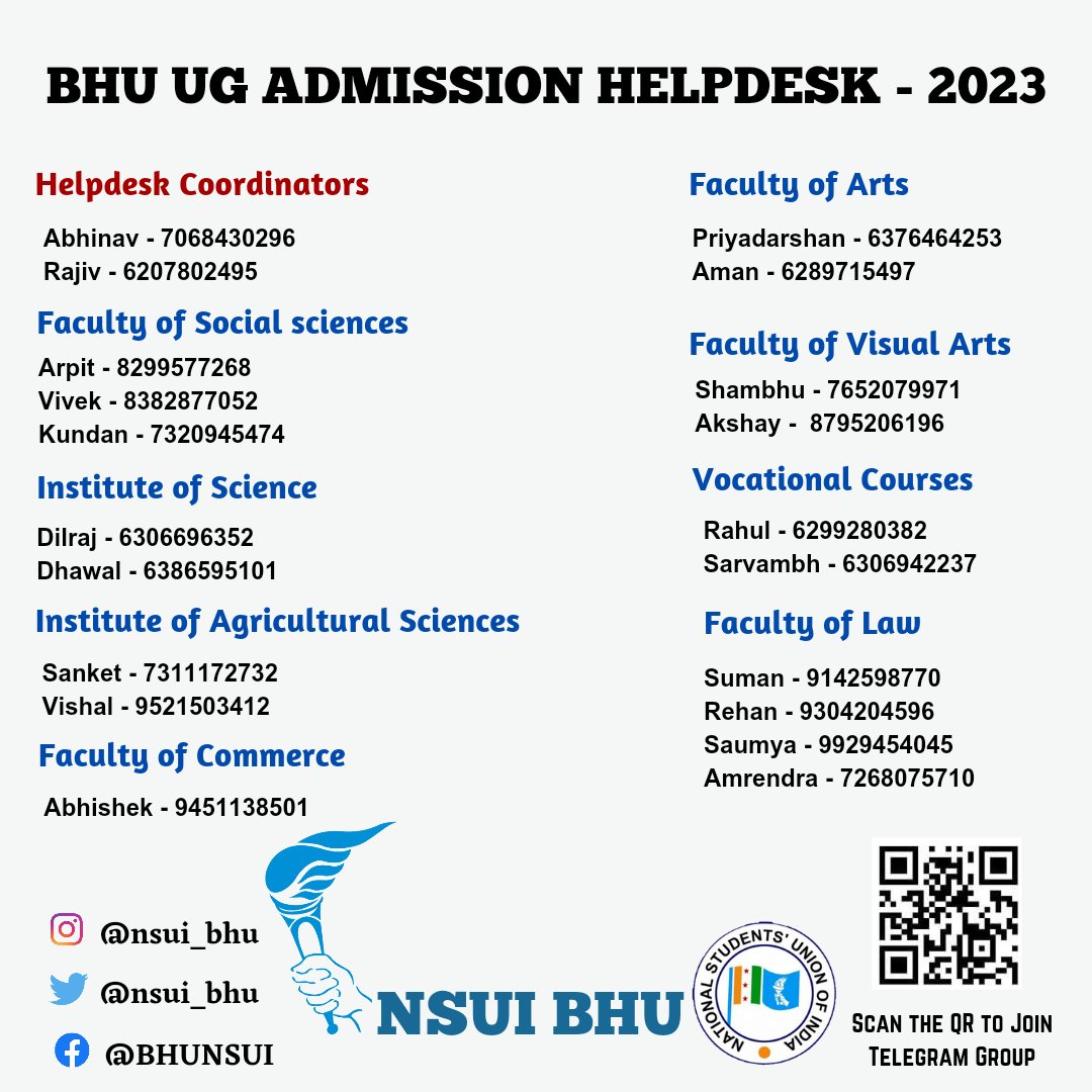 BHU UG Counseling Helpdesk.

#CUETUG2023 #CUET #BHU