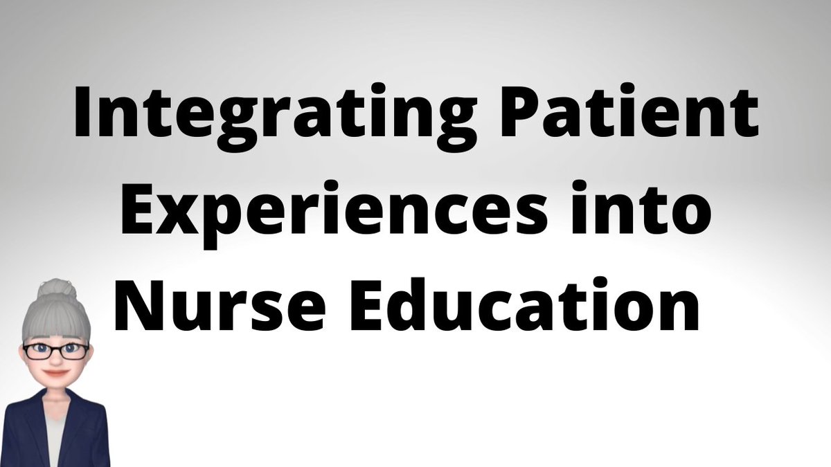 I'm sharing tips to help educators integrate patients' experiences into nursing curriculums, see @YouTube link: youtu.be/H4ghvMG8rKA Sharing pt experiences promotes a person-centred approach and has a positive impact on learners satisfaction.😍👇 @CNENetworkUK @BloggersNurse