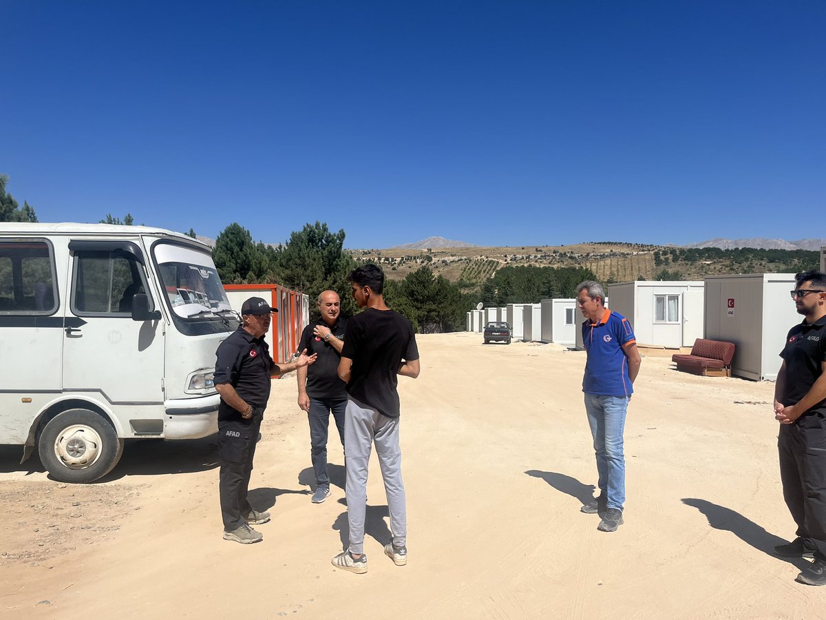 Doğanşehir 4 konteyner kentte incelerde bulunduk