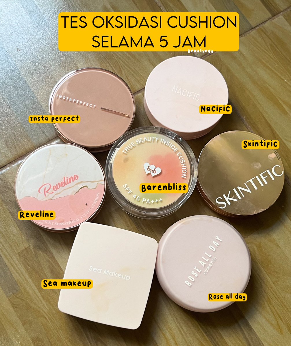 Ɑղɑ on Twitter "Tes oksidasi cushion selama 5 jam Ada cushion