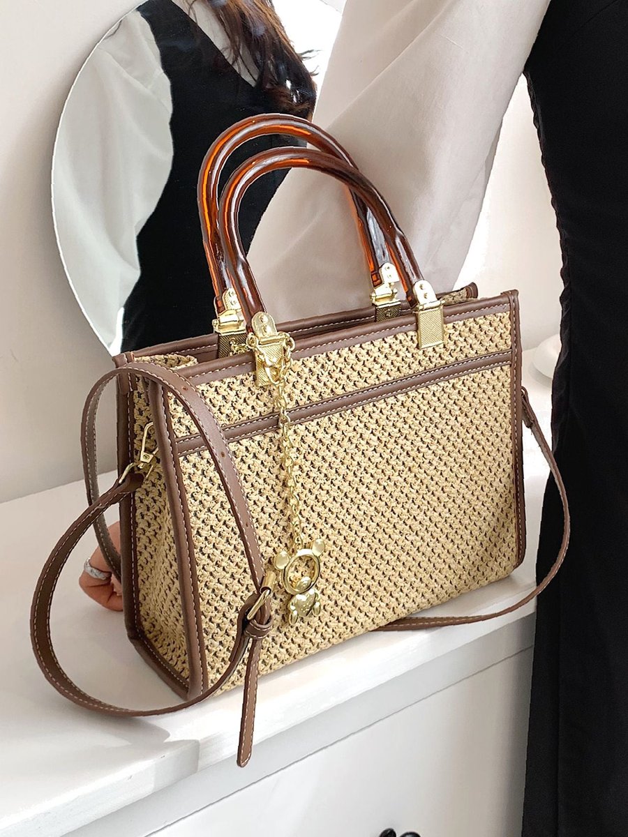 ShopBirdInBag's tweet photo. Smart Buys! Bird in Bag - Contrast Binding Straw Bag with Bag Charm - Women Satchels starting from $31.99 at https://t.co/WjH4zLXG9s See more. 🤓 https://t.co/hSvcv6KVuO