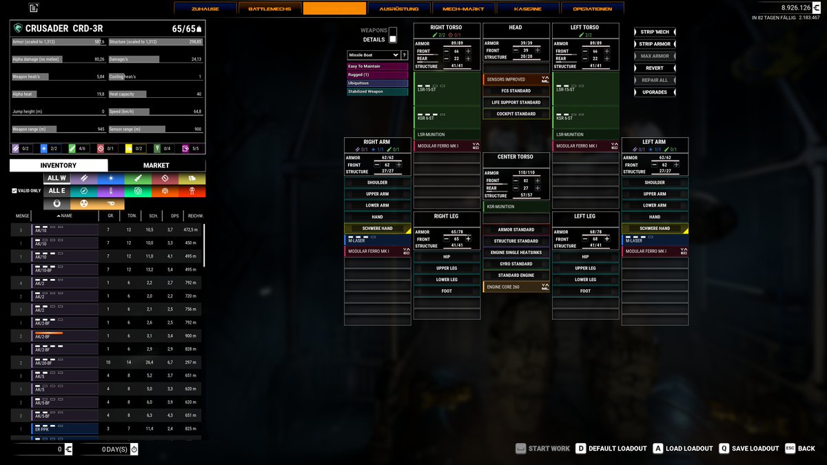 AndrejHeHo's tweet photo. @MW5Mercs  @ArtofBattletech 
UI is to mighty and mono? 
Use my mod for colorize (search Nexus for sh4mbler)  and shrink the whole UI with:

[/script/engine.userinterfacesettings]
ApplicationScale=0.70

as additional Line in "Engine.ini"

This even works with other UI mods! https://t.co/hD4qVQ1Iru