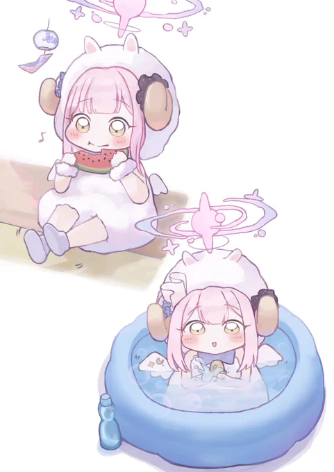 羊ミカ(夏ver ファンアート)