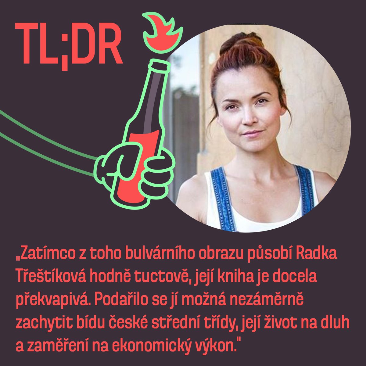 V novém díle literárního podcastu TL;DR se <a href="/JBelicek/">Jan Bělíček</a> a <a href="/EvaKlicova/">Eva🔑Klíčová</a>  věnují poslednímu románu Radky Třeštíkové a tomu, co má společného s Honoré de Balzacem. Prostor dostane také válečný román Serhije Žadana. Pusťte si nový díl! 👉🏼 a2larm.cz/2023/07/malome…